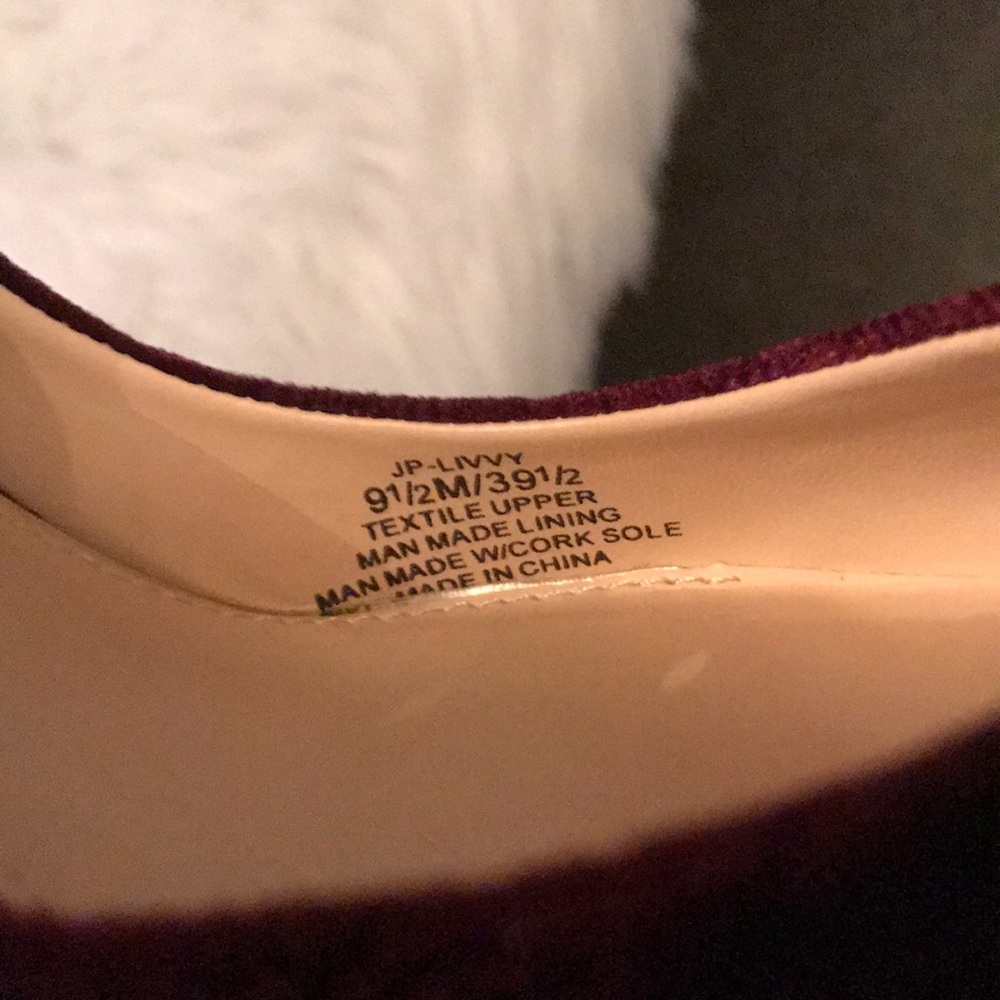 Jessica Simpson Burgundy Velvet Heels - Picture 4 of 5